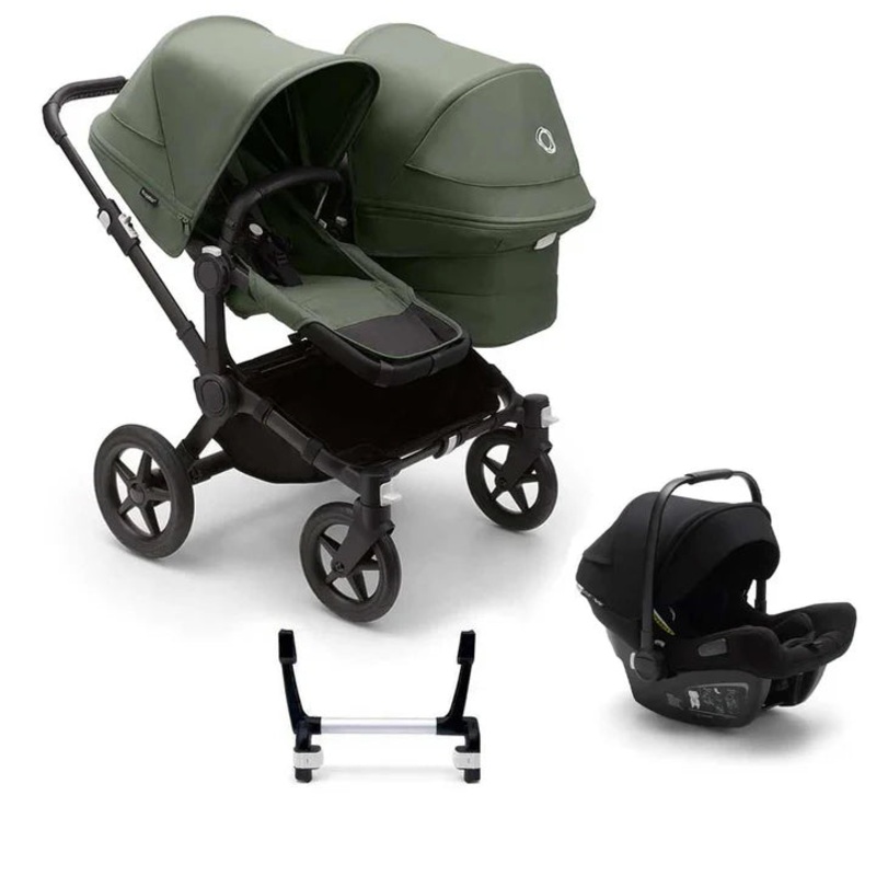 Bugaboo Donkey 5 Duo Complete + Turtle Air Travel System –  Forest Green
