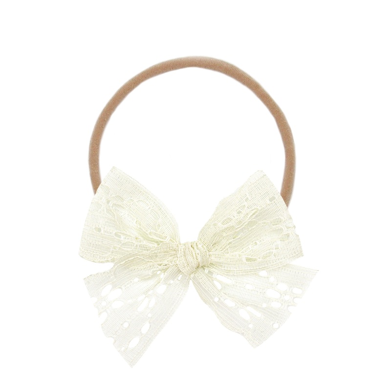 Lace Bow – Ivory Daisy Headband
