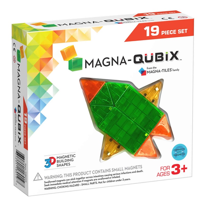Magna-Tiles Magna-Qubix 19-Piece Set