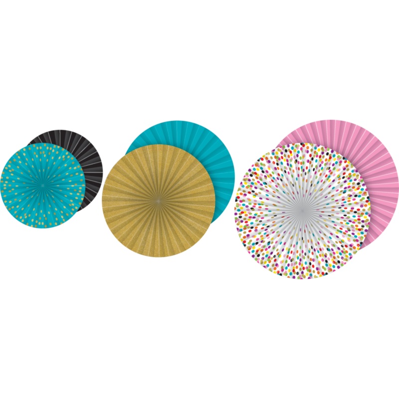 Confetti Hanging Paper Fans(C)