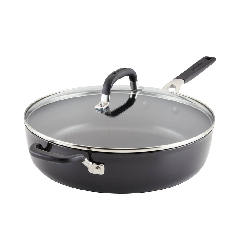 KitchenAid 5qt Hard Anodized Covered Saute Pan with Helper Handle