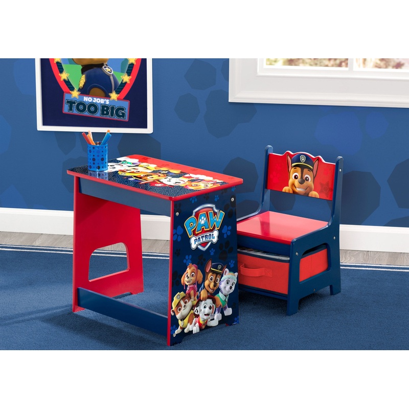 PAW Patrol Kids Wood Desk and Chair Set