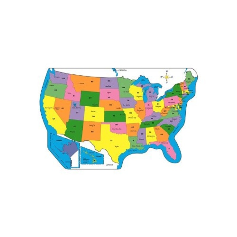 Practice U.S. Map – Labeled
