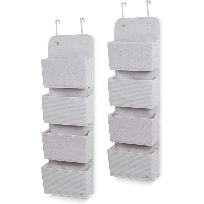 Baby Gap Over the Door Storage Organizer, Grey, 2 Pack