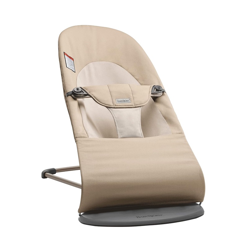 BabyBjorn Bouncer Balance, Dark Gray Frame, Khaki/Beige