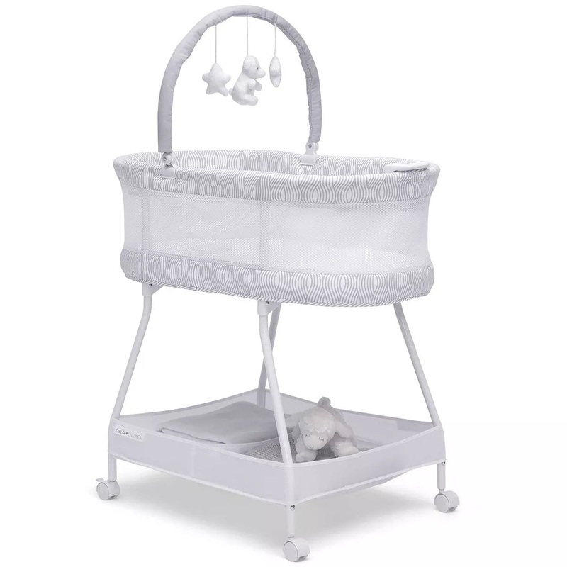 Curve Bassinet – White and Gray