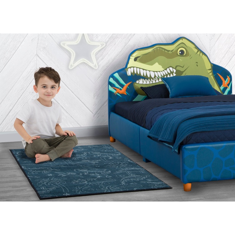 Dinosaur Rectangle Area Rug for Kids, 39-Inch x 59-Inch