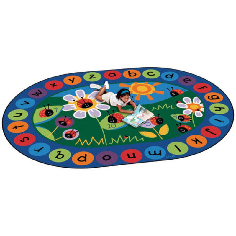 Ladybug Circletime Rug, 8’3″ x 11’8″ Oval