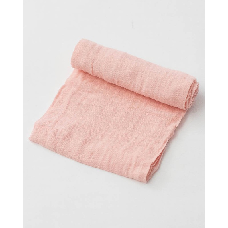 Little Unicorn Cotton Muslin Single Swaddle – Rose Petal