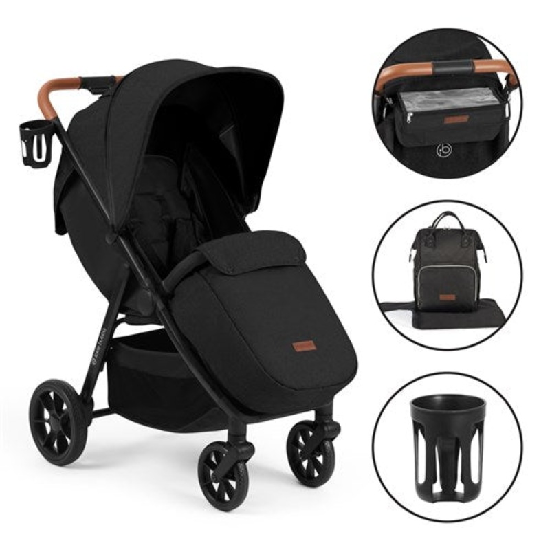 Ickle Bubba Stomp Stride Prime Stroller – Midnight