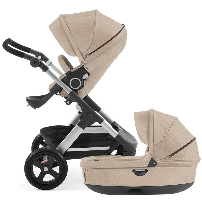 Stokke Trailz Stroller & Carrycot – Beige Melange