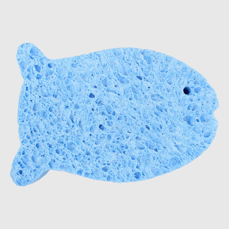 Blue Fish Shower Sponge