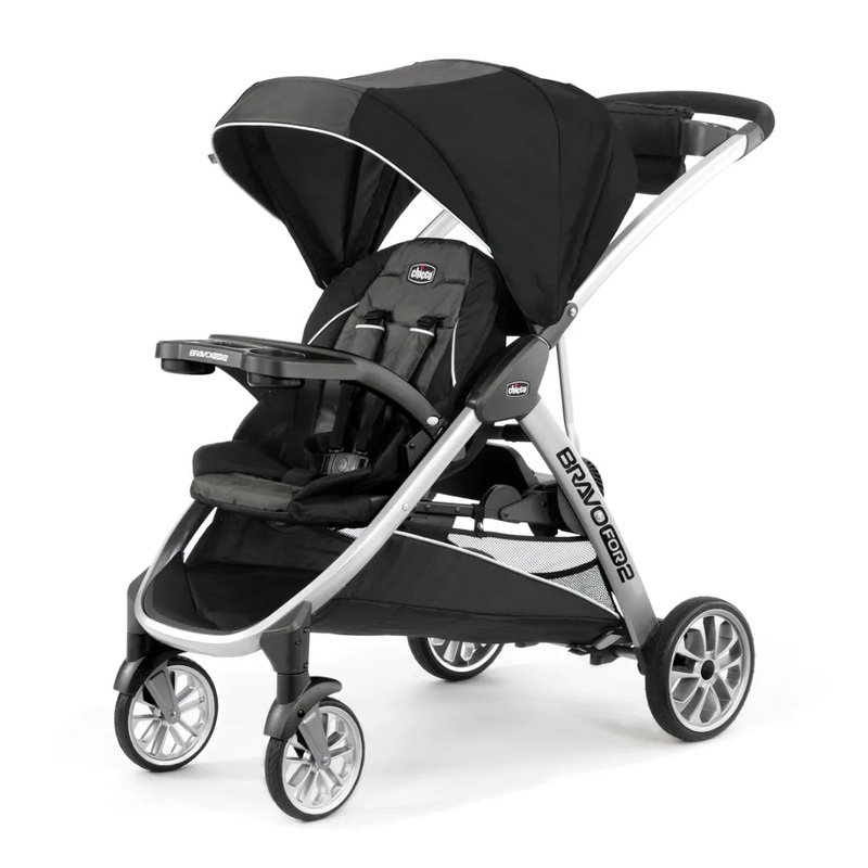 Chicco BravoFor2 Standing/Sitting Double Stroller – Iron (see description)