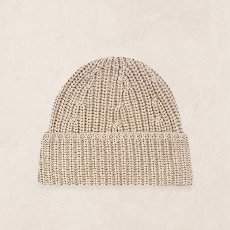 Knit Beanie – Tan