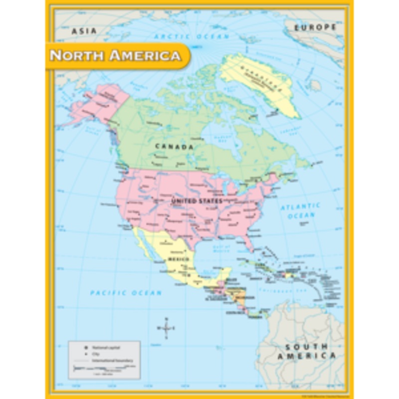 North America Map Chart