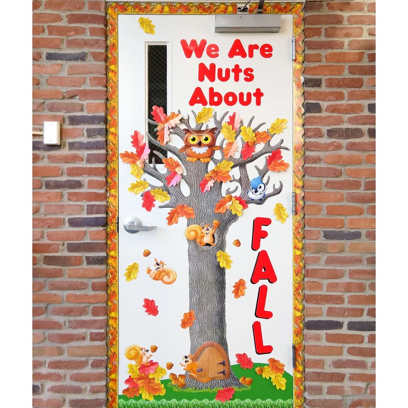 Nuts About Fall Door Dcor DIY