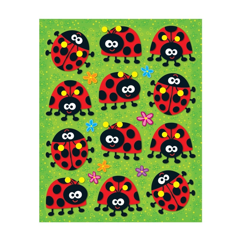 Ladybugs Shape Stickers