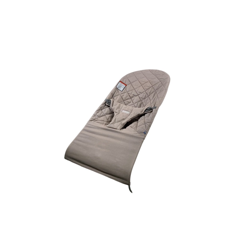 BabyBjorn Bouncer Bliss, Light Gray Frame, Sand Grey Cotton Petal Quilt