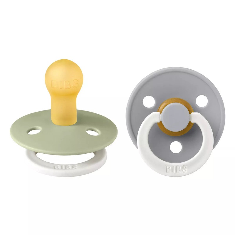 BIBS Pacifier 2 Pack – Sage Glow + Cloud Glow