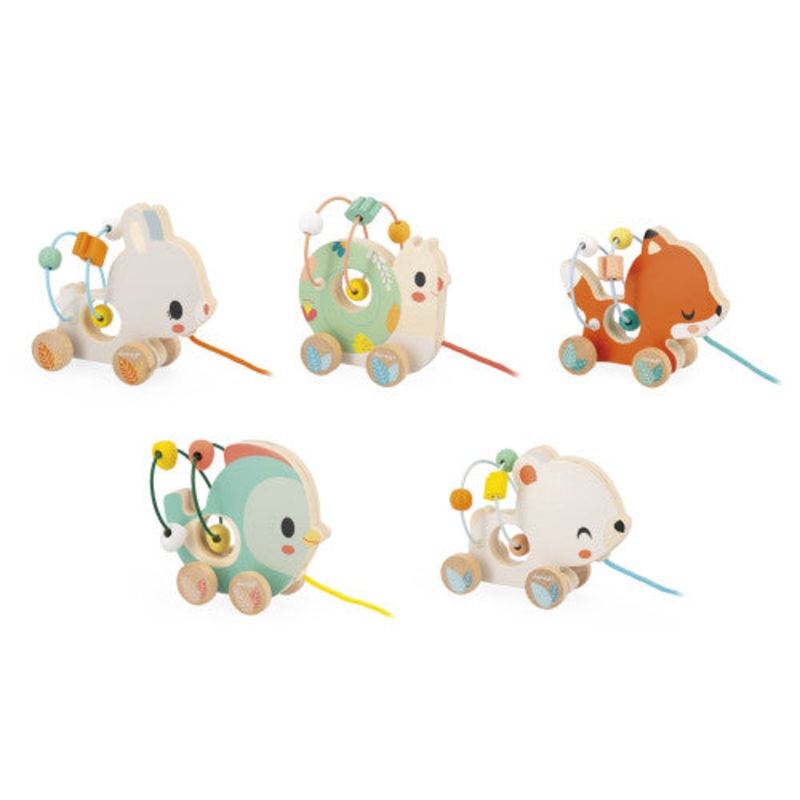 Janod Baby Animal Looping Pull Toy