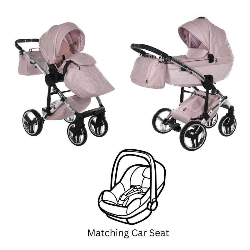 JUNAMA HANDCRAFT ENZO PINK – 3IN1 (INCLUDES CAR SEAT)