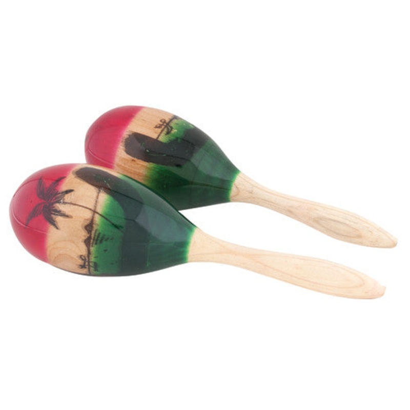 Medium Wood Maracas, One Pair