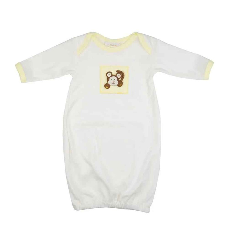 Monkey Tales Newborn Boy Take Me Home Gown