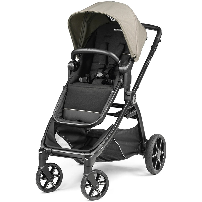 Peg Perego OPEN BOX Ypsi Single-to-Double Stroller – Vanilla Blend
