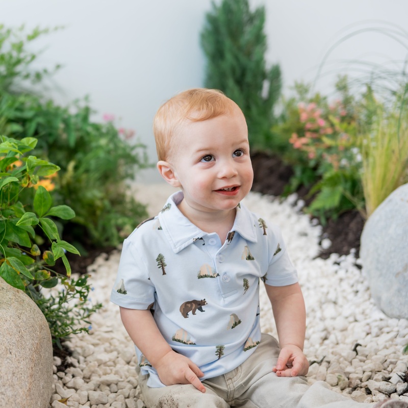 Toddler Short Sleeve Polo in Yosemite