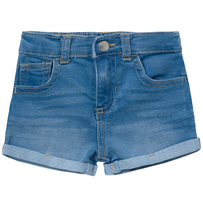 Baby & Toddler Neutral Light Wash Cuffed Denim Shorts