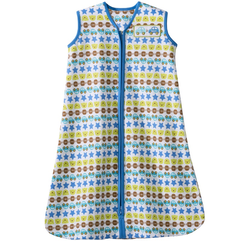 Halo SleepSack 100% Cotton Wearable Blanket in Striped Cars – Medium
