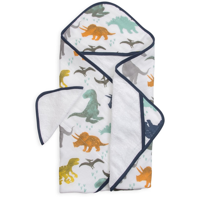 Little Unicorn Cotton Hooded Towel & Washcloth – Dino Friends