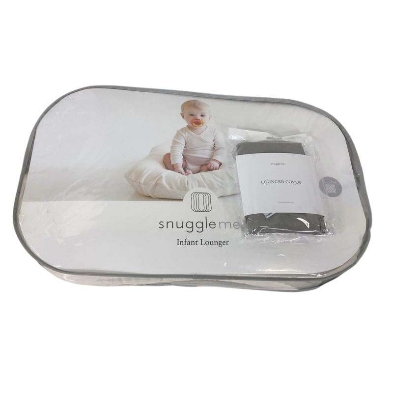 Snuggle Me Organic Sensory Infant Lounger with Cover, Stone