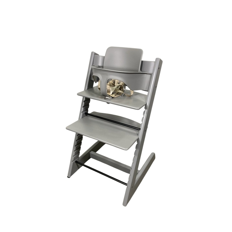 Stokke Tripp Trapp High Chair With Baby Set, Storm Grey, 1