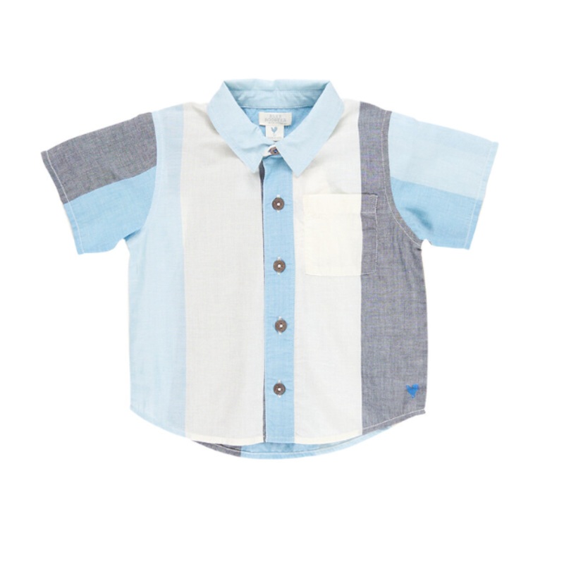 Boys Jack Shirt-Ocean Stripe