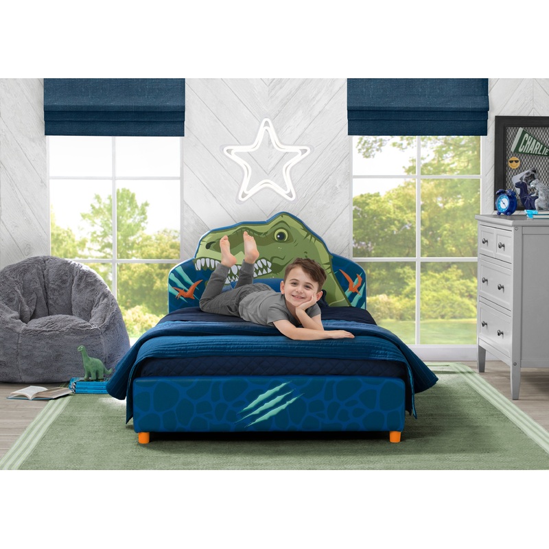 Dinosaur Upholstered Twin Bed