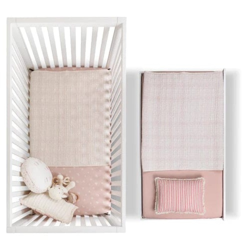 Hush Crib with Trundle + Custom Fabric Mattress For Trundle