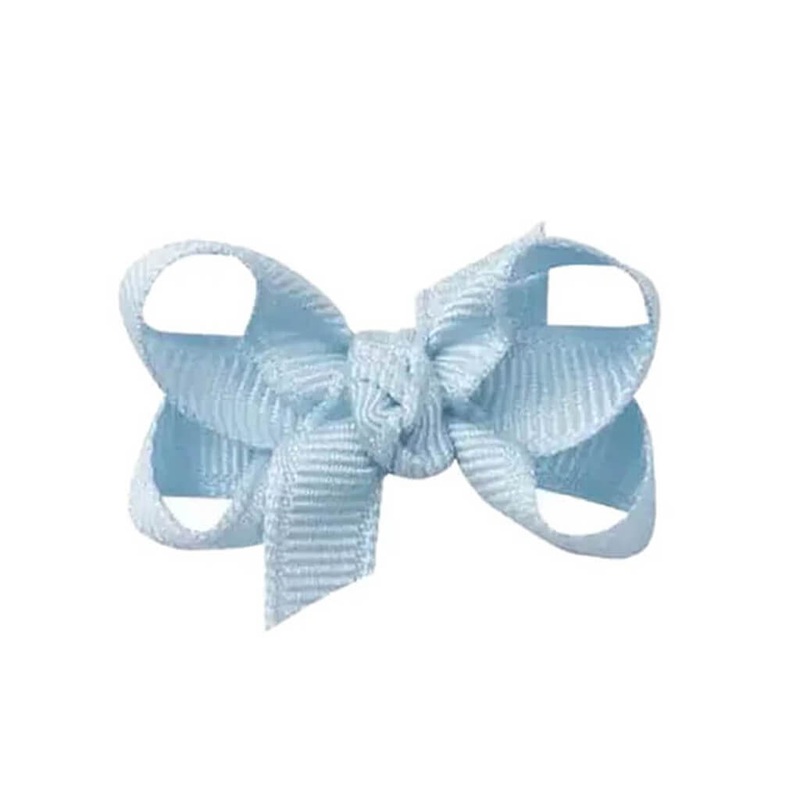 Infant Bow with Knot on Snap Clip 1.5″
