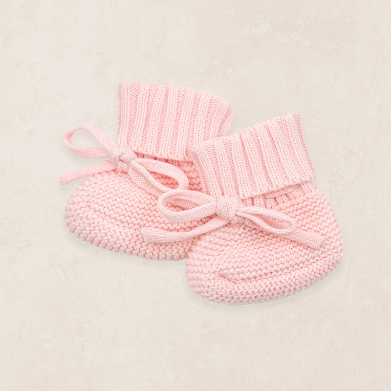 Knit Booties – Blush