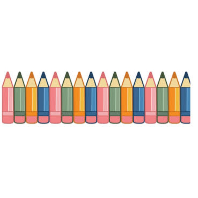 S’cool Era Die-cut Pencils Border