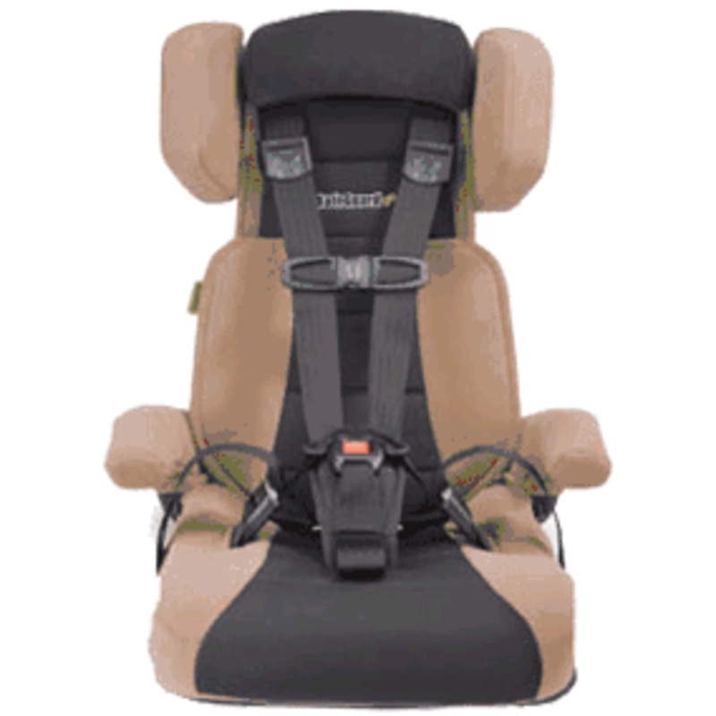 SafeGuard GO Portable Booster Car Seat in Saddle Brown