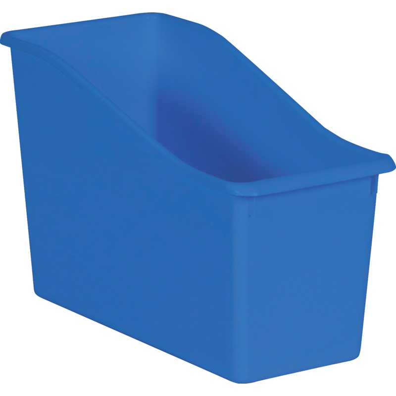 Blue Plastic Book Bin