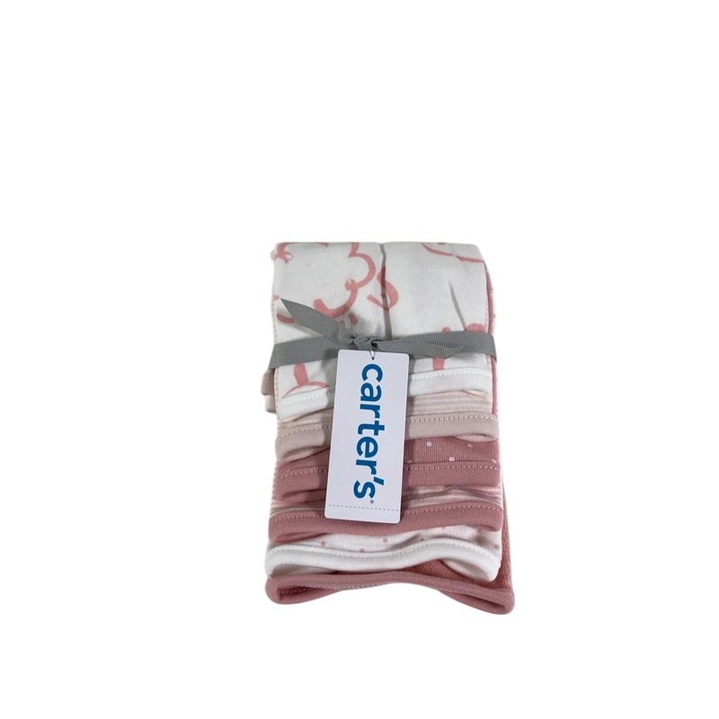 Carters Washcloth 6 Pack, Blush Pink
