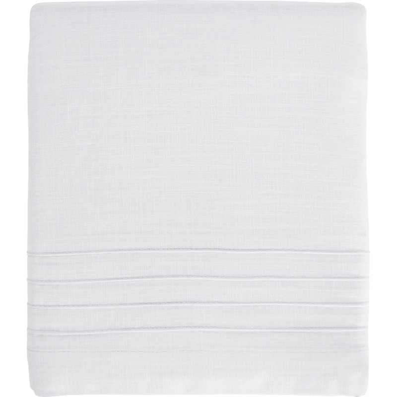 Hello Spud Crib Skirt – Pintuck White