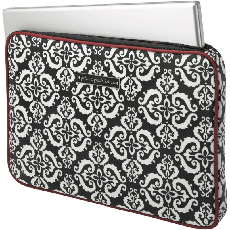 Petunia Pickle Bottom Carried Away Laptop Case in Frolicking in Fez