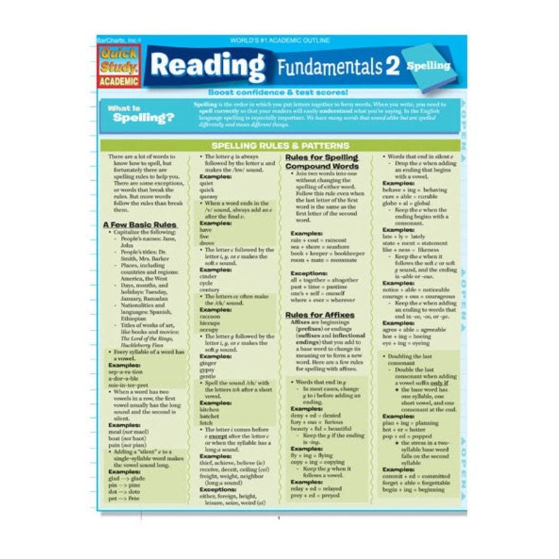 QuickStudy: Reading Fundamentals 2