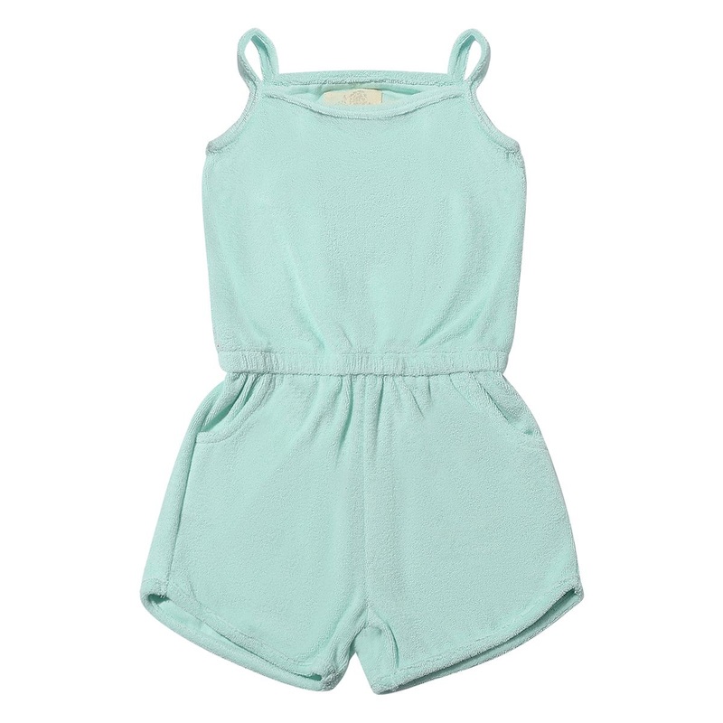 Shelby Romper – Aqua
