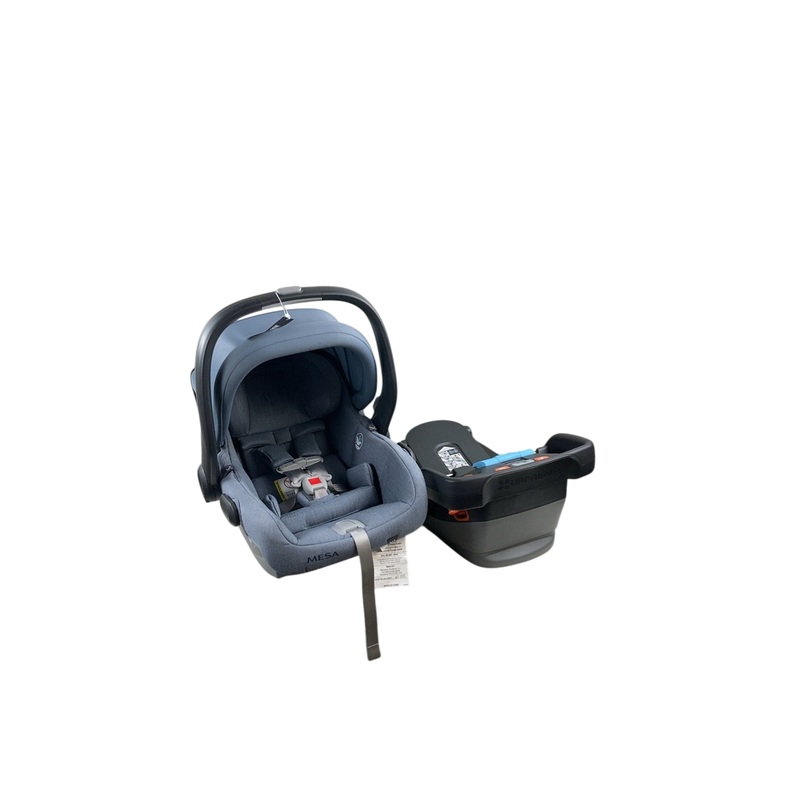 UPPAbaby MESA V2 Infant Car Seat, 2023, Gregory (Blue Melange Merino Wool)