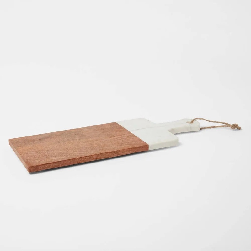 20″ X 8″ Marble and Wood Serving Board – Threshold