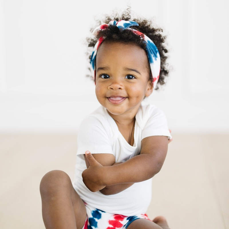 Knotted Bow Headband in Liberty Rip Tide